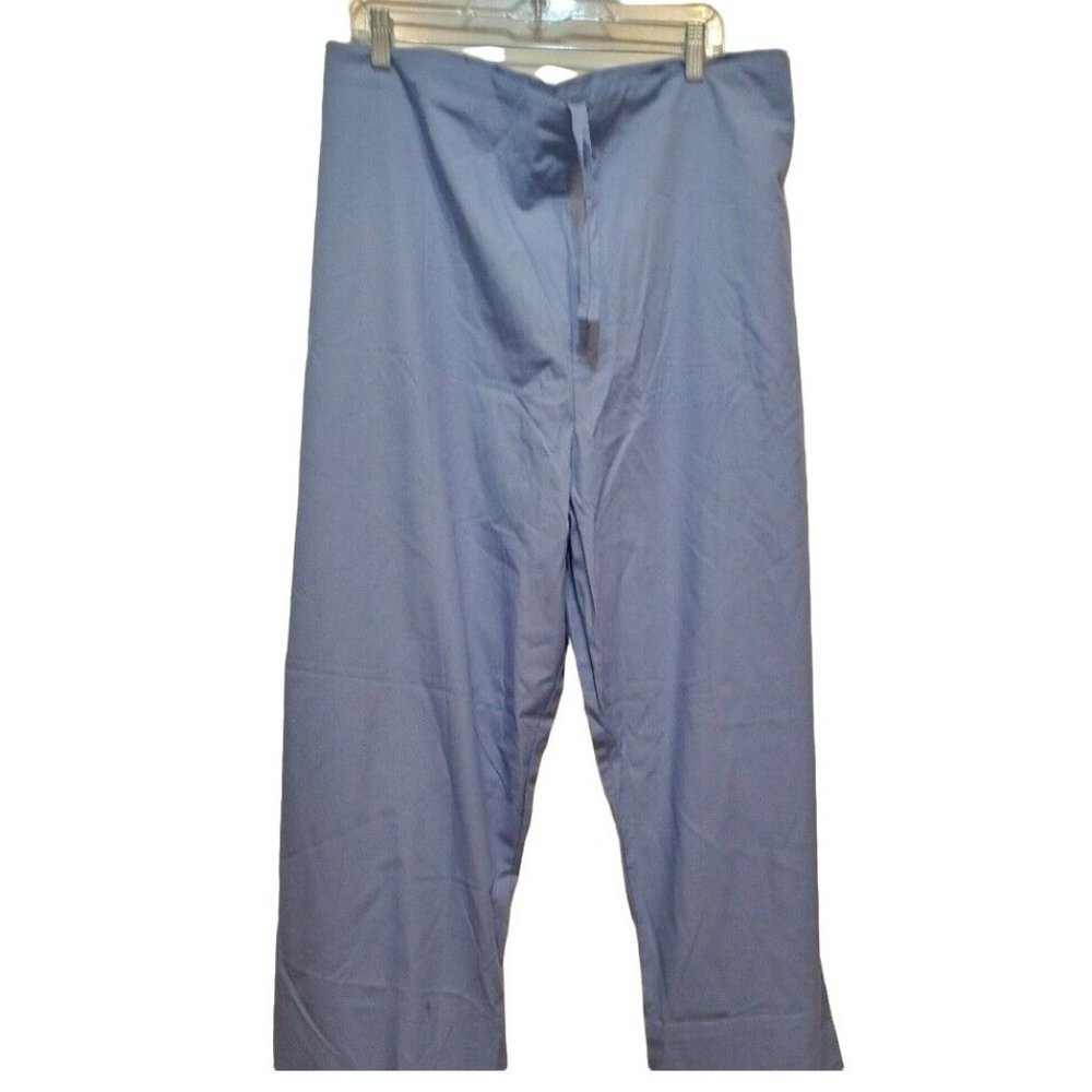 𝅺ams 5X Drawstring Ceil Blue Scrub Pants Women skuA
